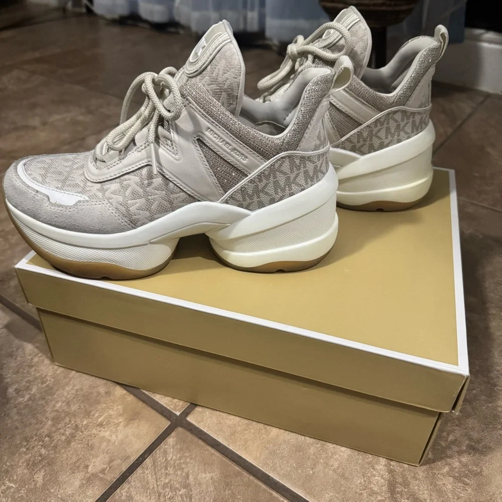 Michael Kors Olympia Trainer Sneakers - Picture 2 of 13